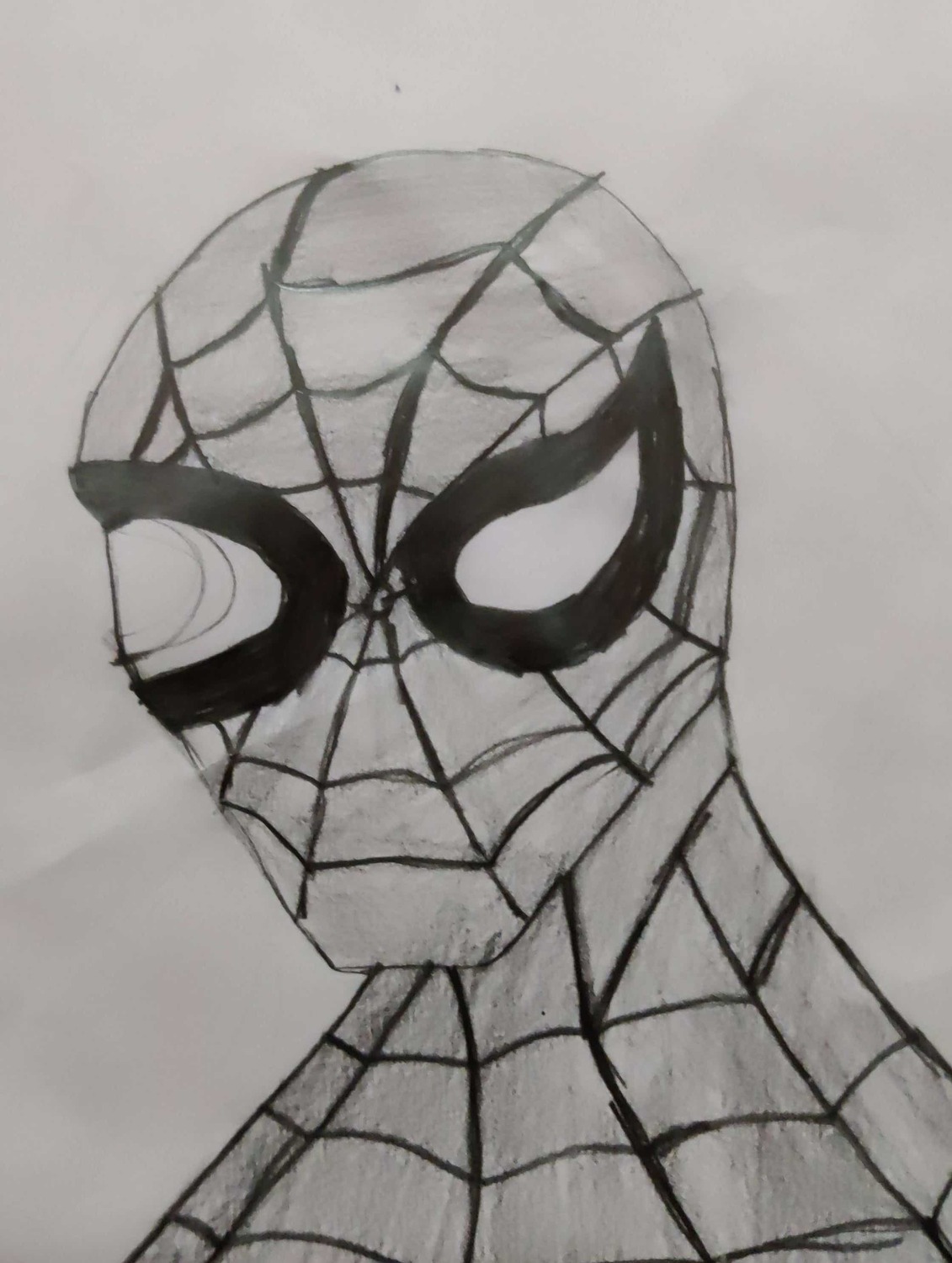 SpiderMan Sketch Original Artwork  Grumpy Pencil