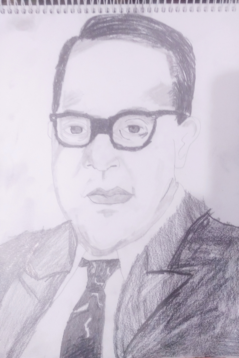 Learn How to Draw Babasaheb Ambedkar (Politicians) Step by Step : Drawing  Tutorials