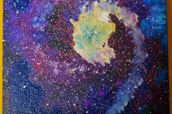 Sponge Dab Galaxy Painting
