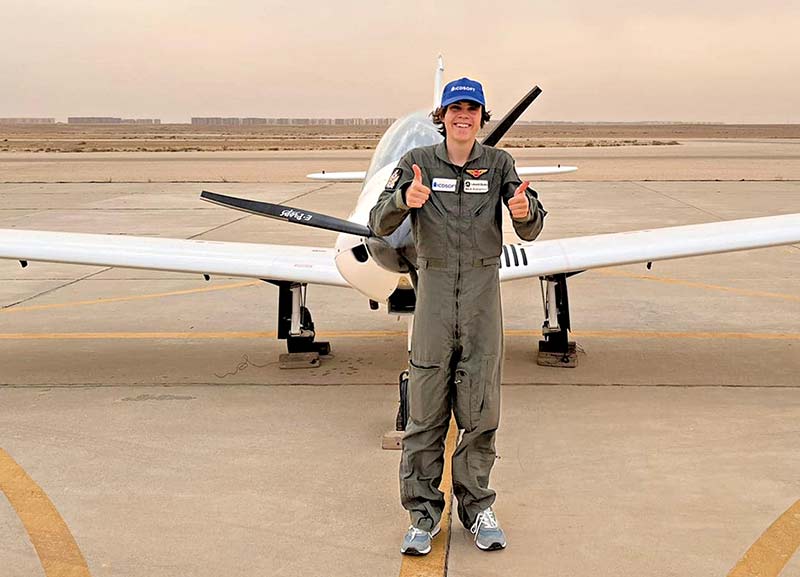 17-year-old Becomes Youngest Pilot to Fly Solo to 52 Countries