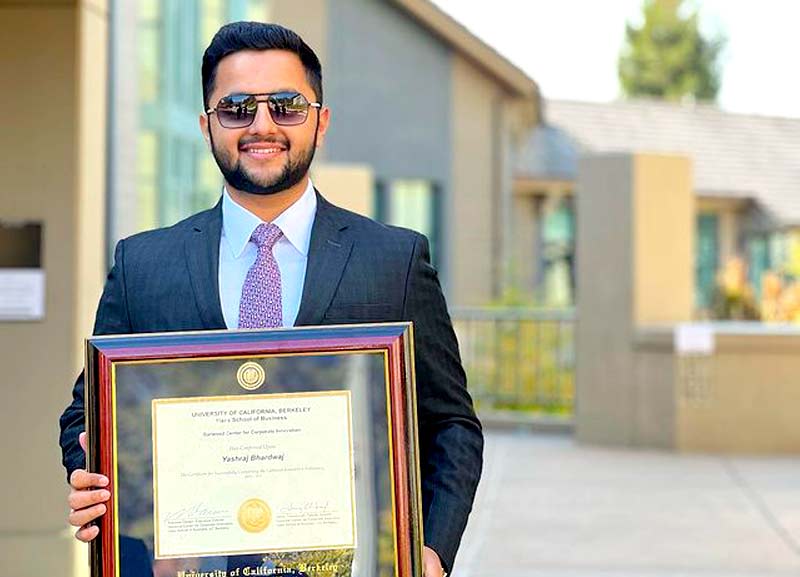 Yashraj Bhardwaj Becomes First Indian and Youngest-ever Garwood Innovation Fellow