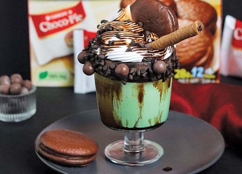 Choco-pie Mint Shake