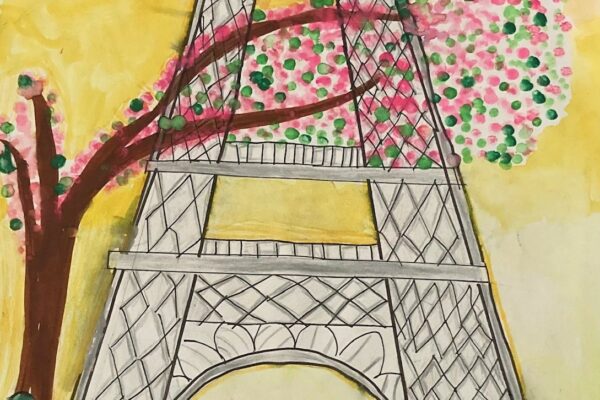 Cherry Blossoms & Eiffel Tower