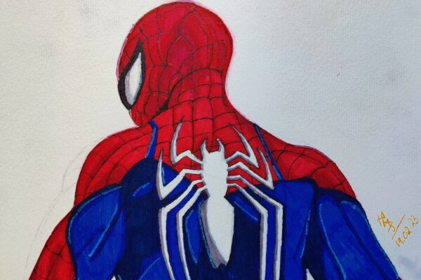 Play Station Spiderman using Markers