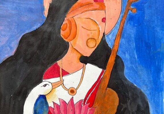 Saraswati Painting