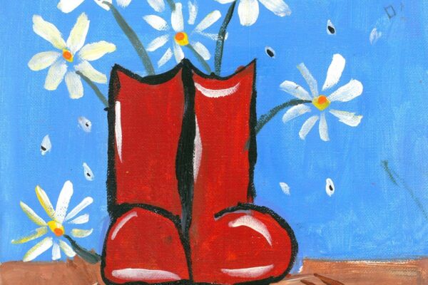 Flowers in Boots