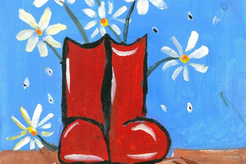 Flowers in Boots RobinAge