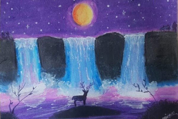 Oil Pastel Scenery