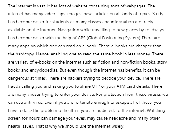 The Internet Boon and Bane