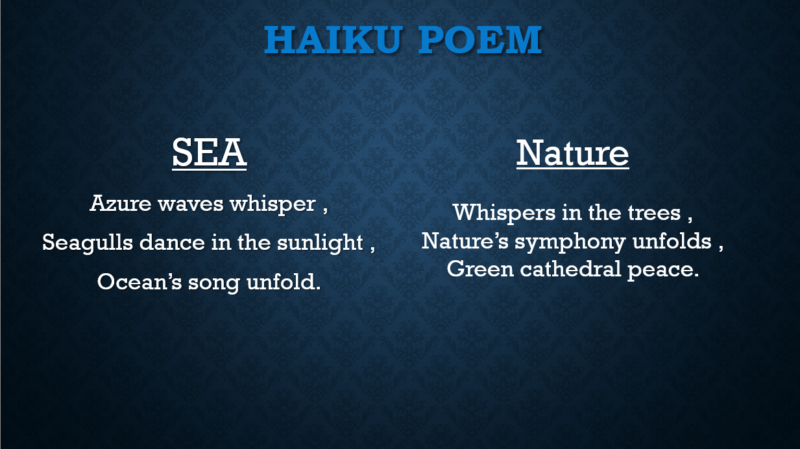 Haiku Poem About Nature and Sea