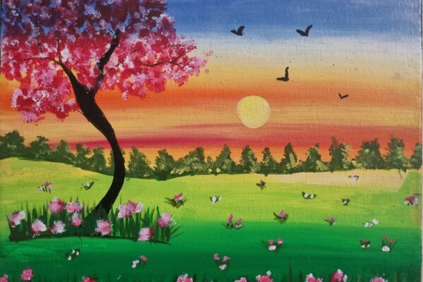 Cherry Blossom Meadow
