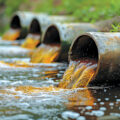 What happens to rivers that get polluted and change colour?