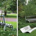 Willow Trees Converted Into Benches