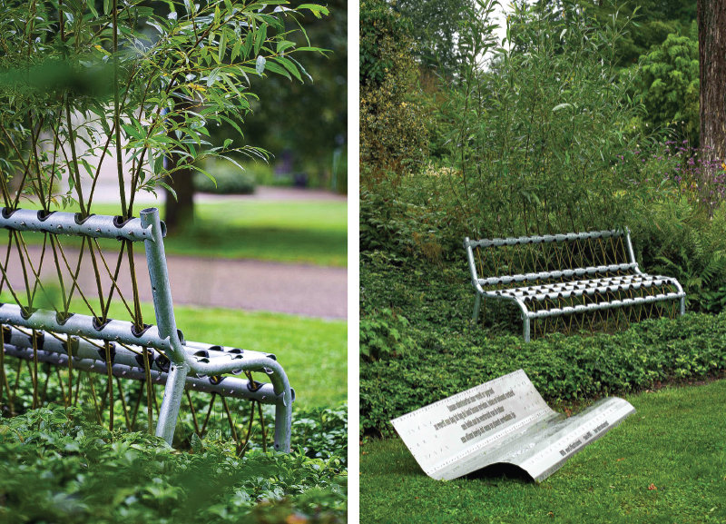 Willow Trees Converted Into Benches