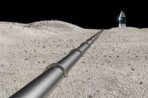 Gas Pipeline for Lunar Exploration 