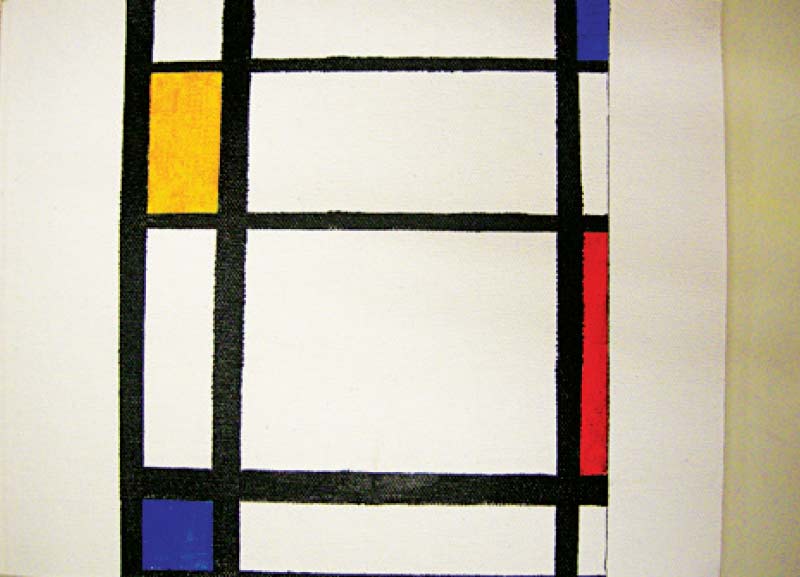 Art Inspired by Piet Mondrian   