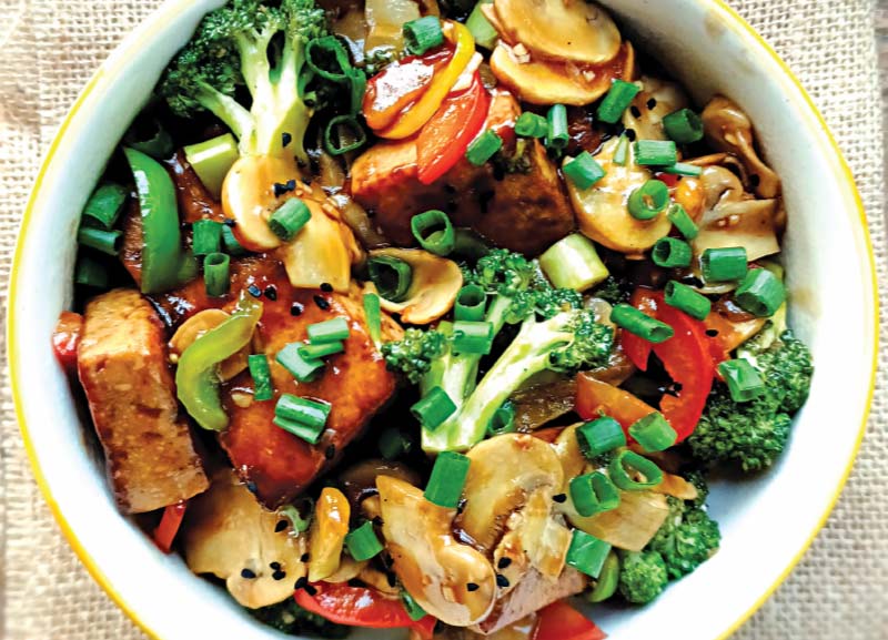 Teriyaki Tofu Mushroom