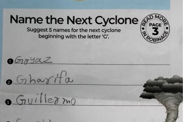 Name the Next Cyclone