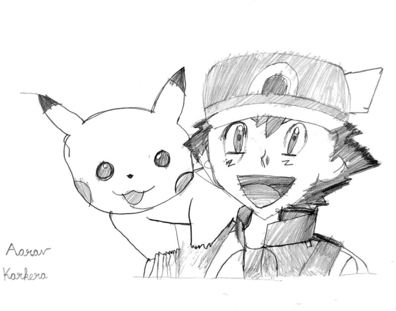 Pencil Sketch of Pokemon