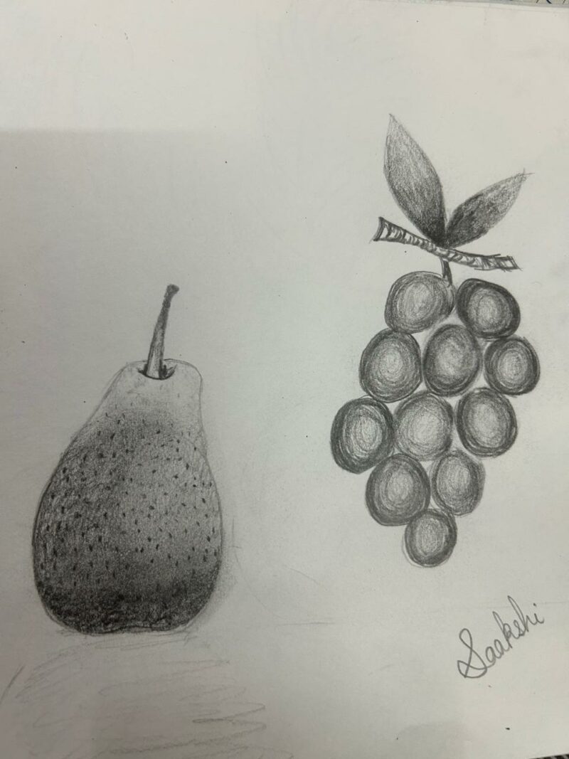 Pear and Grapes