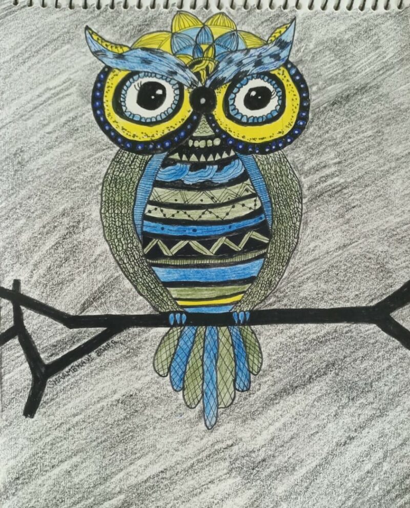 Zentangle Owl