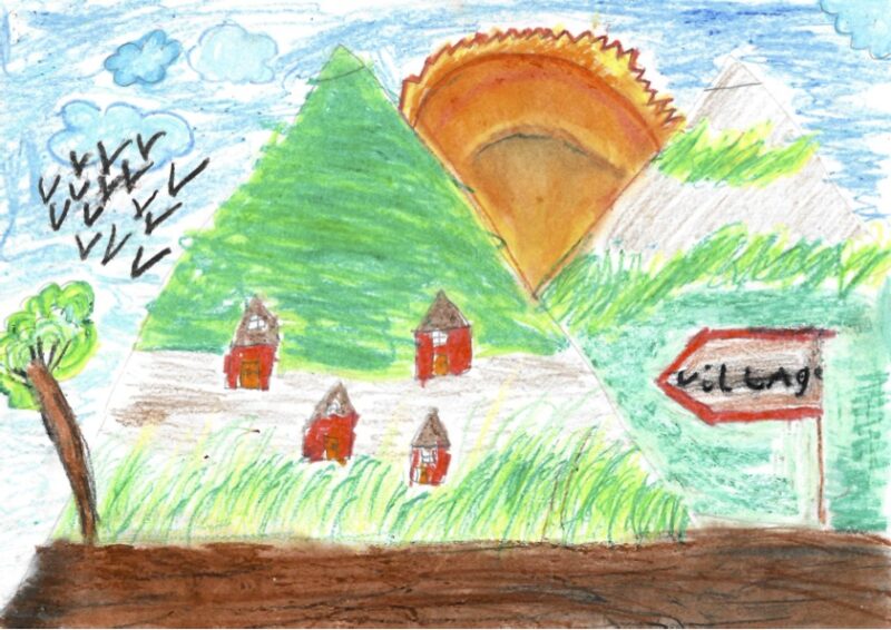 Sunrise in a Kashmiri Village