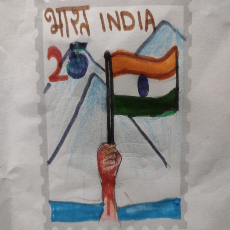 Stamp making (Kargil Vijay Diwas)