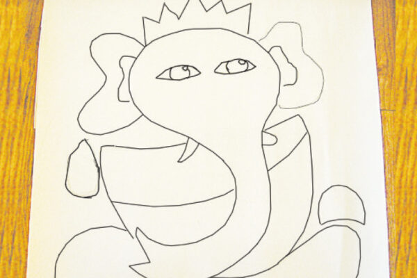 Crêpe Paper Ganpati - DIY for Kids