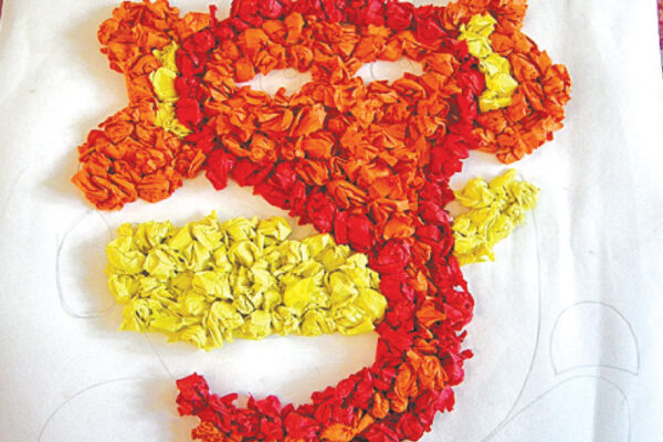 Crêpe Paper Ganpati - DIY for Kids