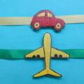 Aeroplane and Car Rakhis - DIY for Kids