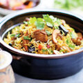 Chettinad Mushroom Biryani