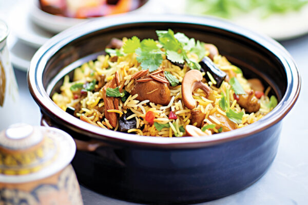 Chettinad Mushroom Biryani