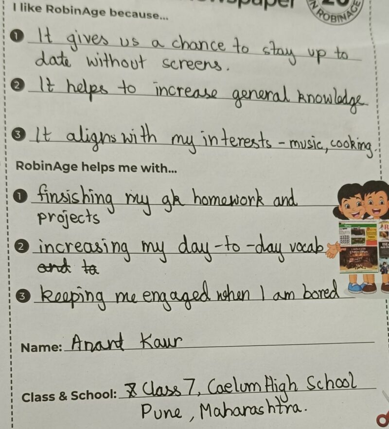 Why RobinAge Is My Favourite Kids’ Newspaper