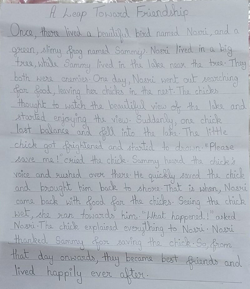 A Leap Toward Friendship