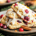 Eggless Orange Cranberry Scones