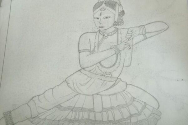 Drawing of a classical dancer
