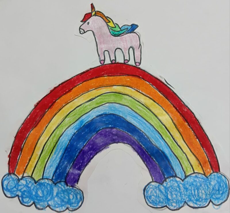 Unicorn on Rainbow