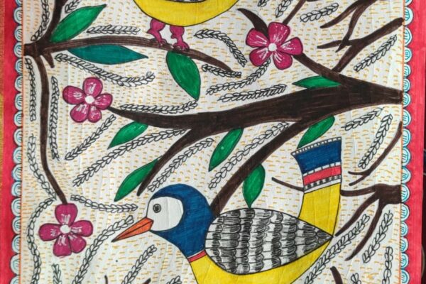 Bird Madhubani Painting
