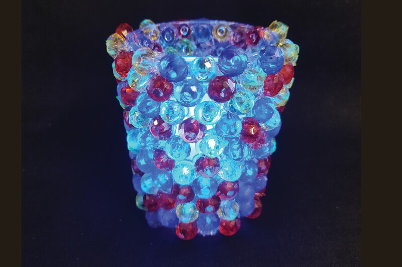 Beaded Candle Holder