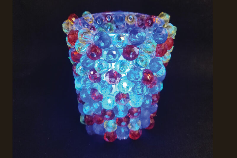 Beaded Candle Holder