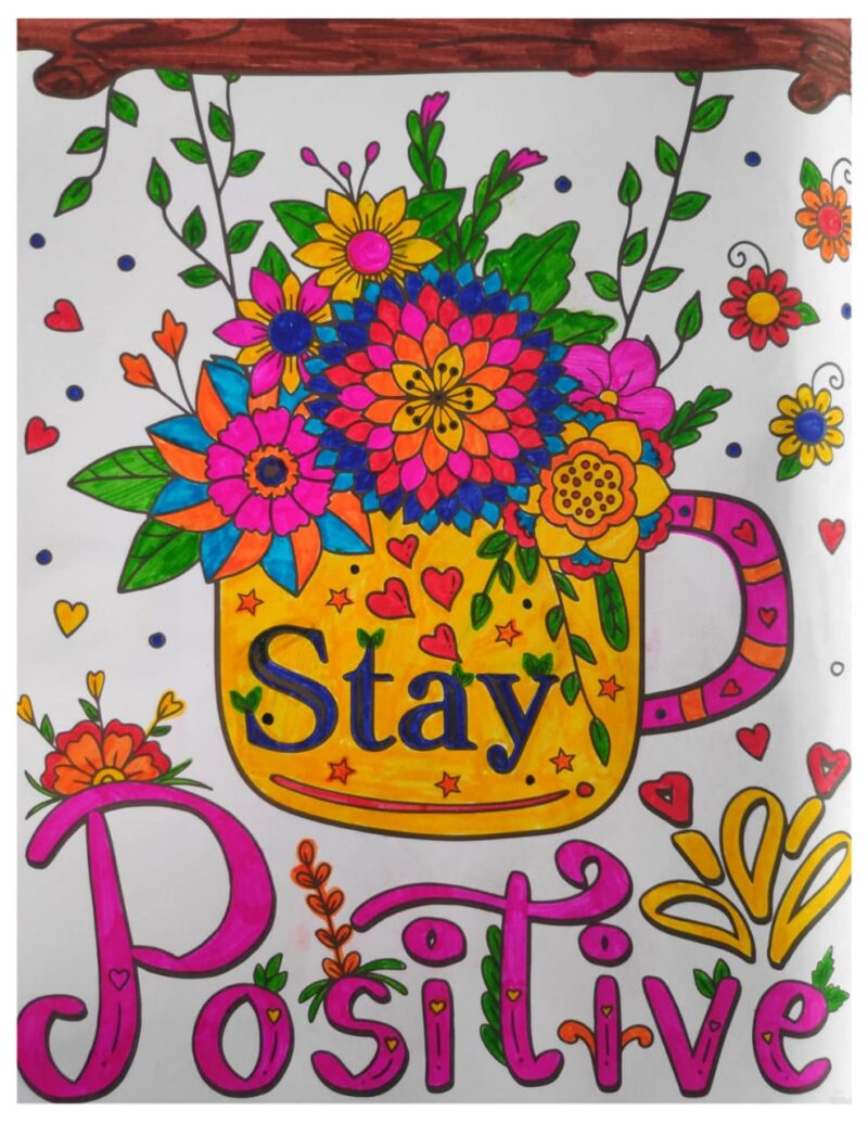Stay Positive – Inspirational Drawing