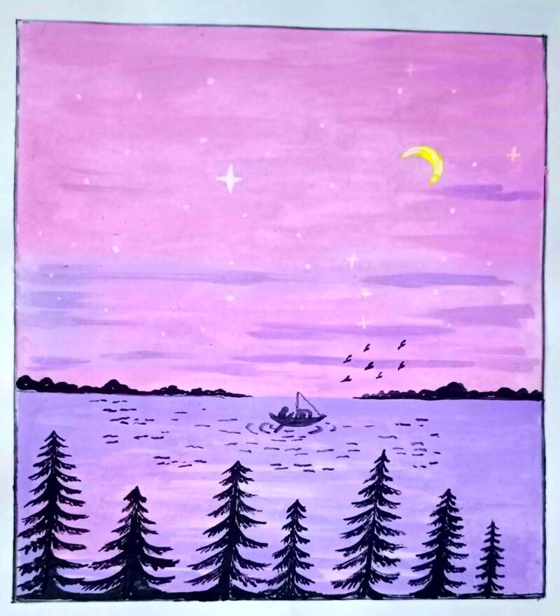 Clear Purple Moonlight