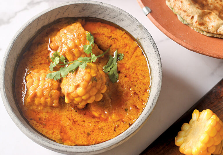 Jodhpuri Sabut Bhutte Ki Sabzi