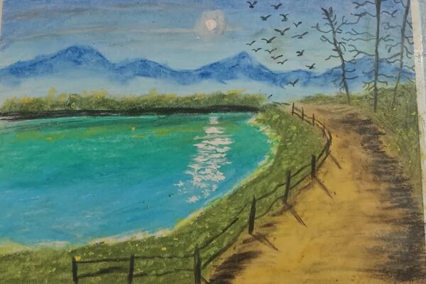 Mountain Landscape with Pond