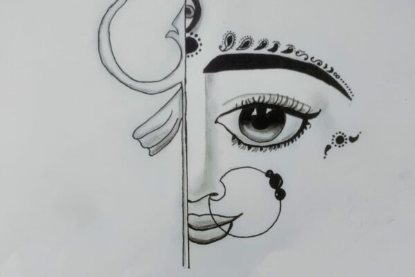 Maa Durga Sketch